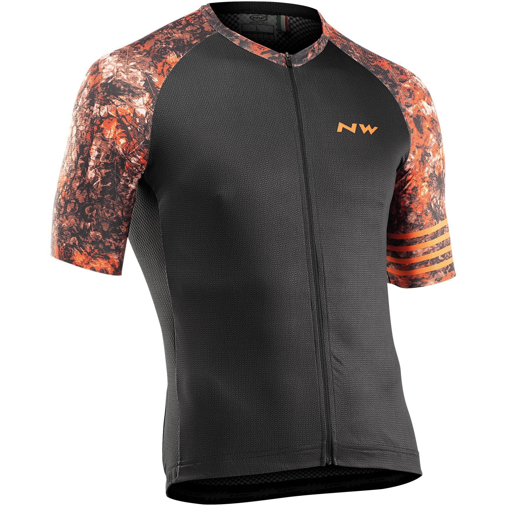 Black and orange cycling 2024 jersey