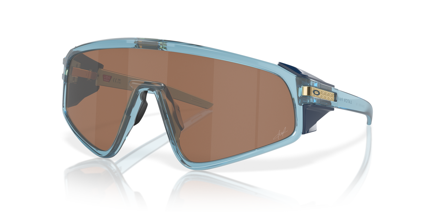 Oakley Latch™ Panel Prizm Tungsten Lenses, Transparent Stonewash Frame (Kylian Mbappé Signature Series) - Cyclop.in