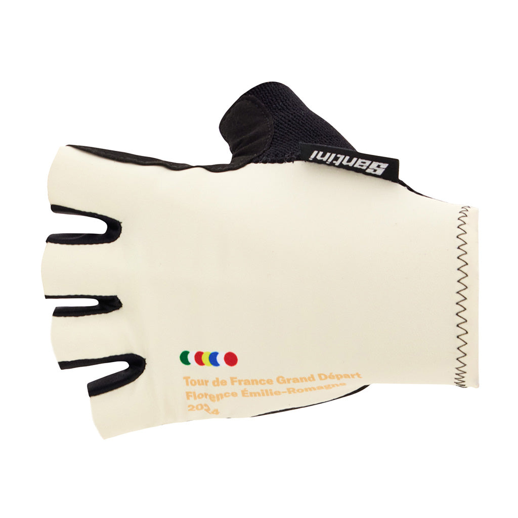 Santini Tour De France Grand Depart Florence Gloves-Print - Cyclop.in