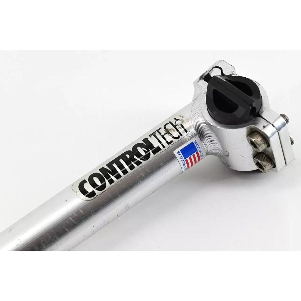 Controltech 1990s Silver Seatpost - 27.2mm - Cyclop.in