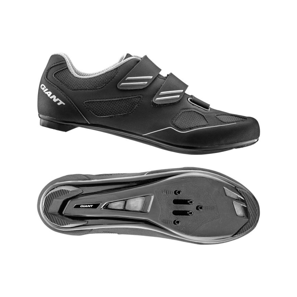 Giant Bolt Cycling Shoes Black/Silver (Spd/Spd Sl) - Cyclop.in