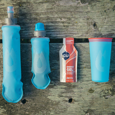 Hydrapak Softflask Foldable Bottle - Malibu Blue - Cyclop.in