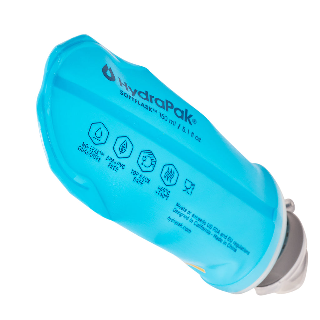 Hydrapak Softflask Foldable Bottle - Malibu Blue - Cyclop.in