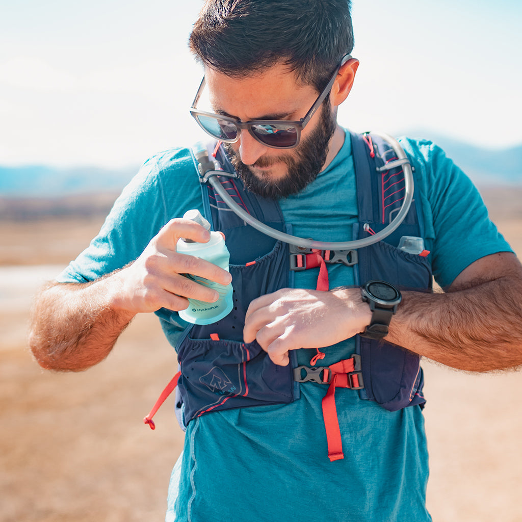 Hydrapak Softflask Foldable Bottle - Malibu Blue - Cyclop.in