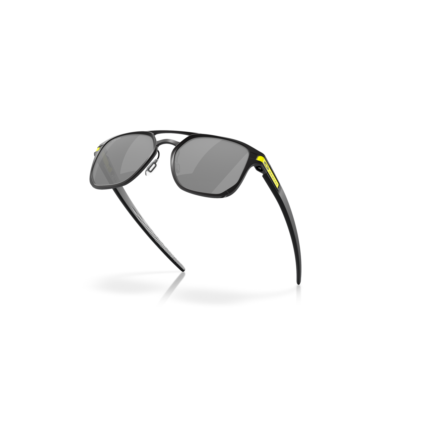 Oakley Latch Alpha Prizm Black Grey Metal Black/Yellow Frame - (Valentiono Rossi Signature Series) - Cyclop.in