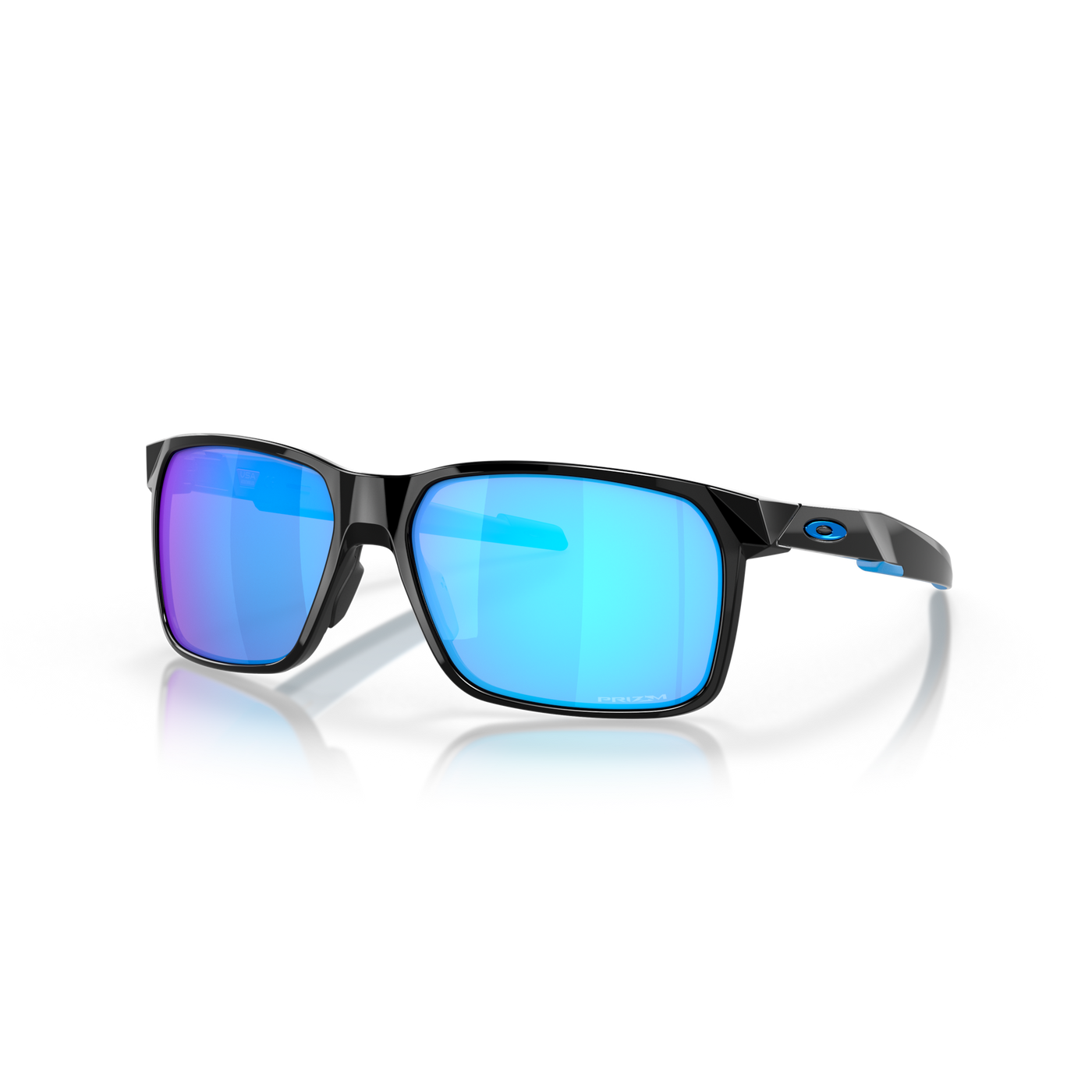 Oakley Portal X Prizm Sapphire Lenses, Polished Black Frame - Cyclop.in