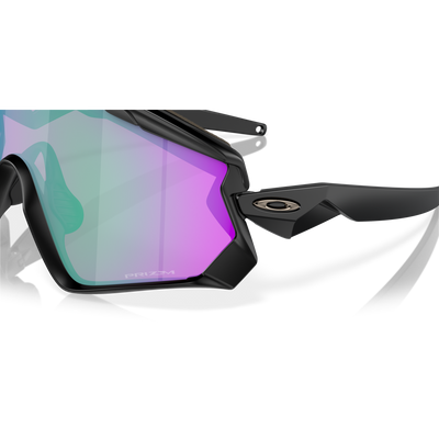 Oakley Wind Jacket Prizm Road Jade Lenses, Matte Black Frame - Cyclop.in