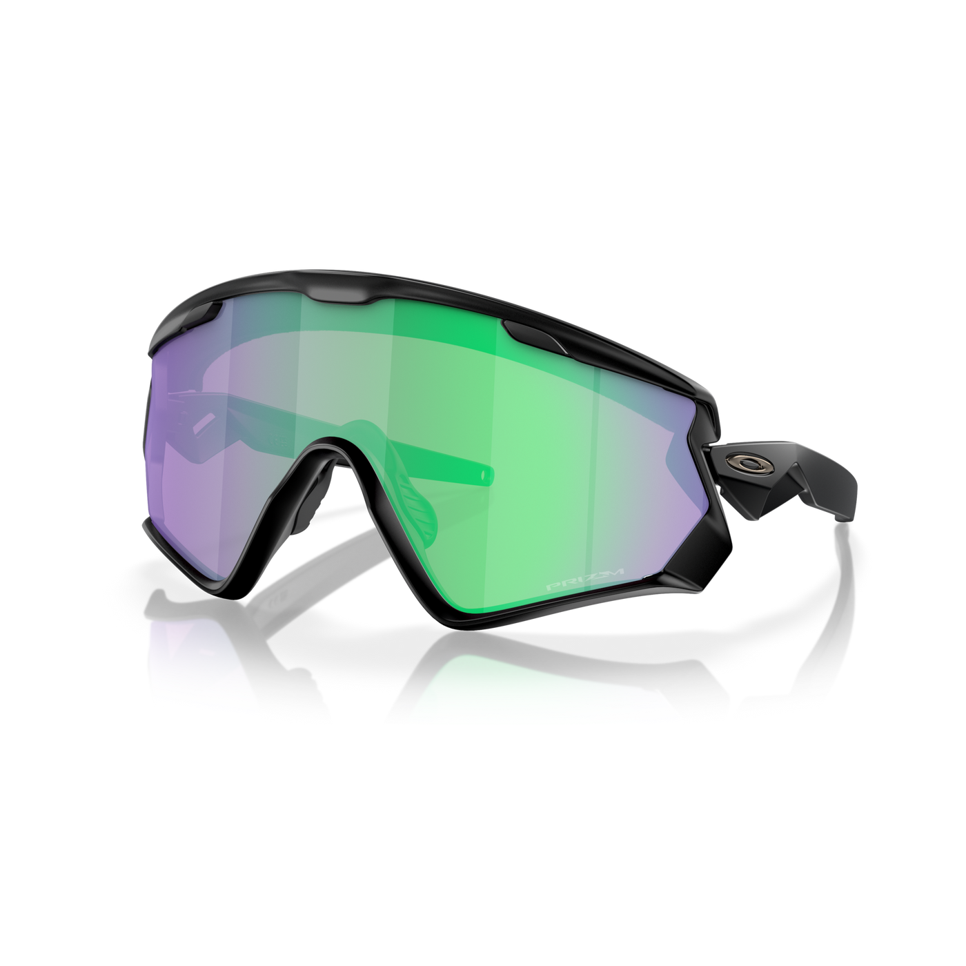 Oakley Wind Jacket Prizm Road Jade Lenses, Matte Black Frame - Cyclop.in