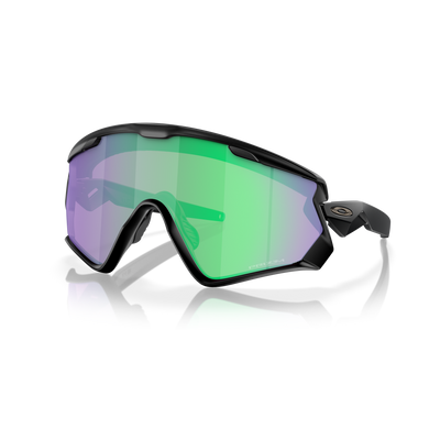 Oakley Wind Jacket Prizm Road Jade Lenses, Matte Black Frame - Cyclop.in