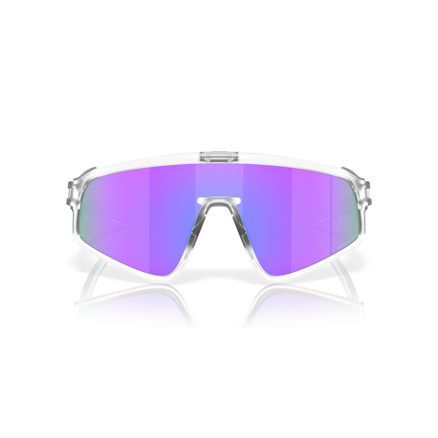 Oakley Latch Panel Prizm Violet Lenses, Matte Clear Frame - Cyclop.in