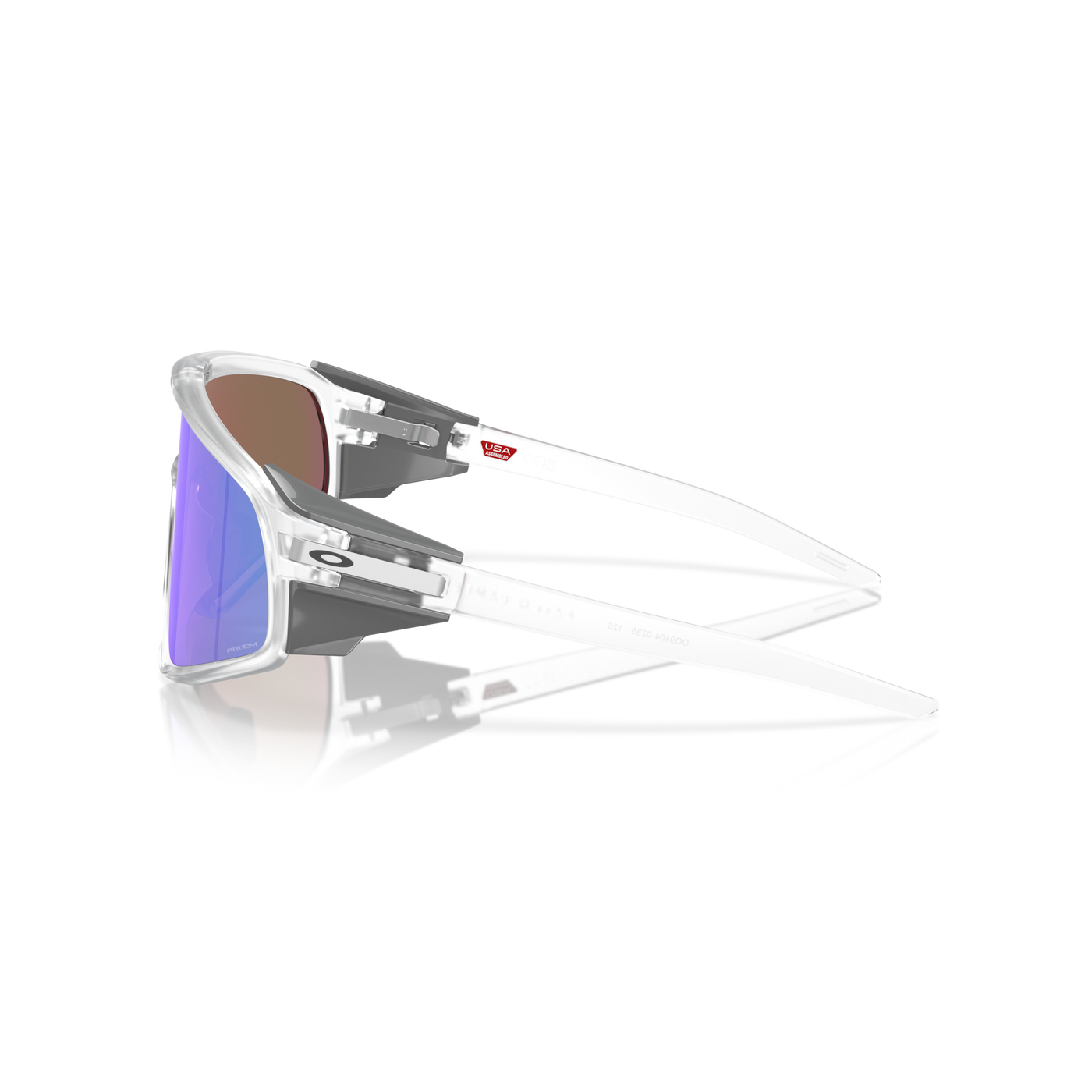 Oakley Latch Panel Prizm Violet Lenses, Matte Clear Frame - Cyclop.in