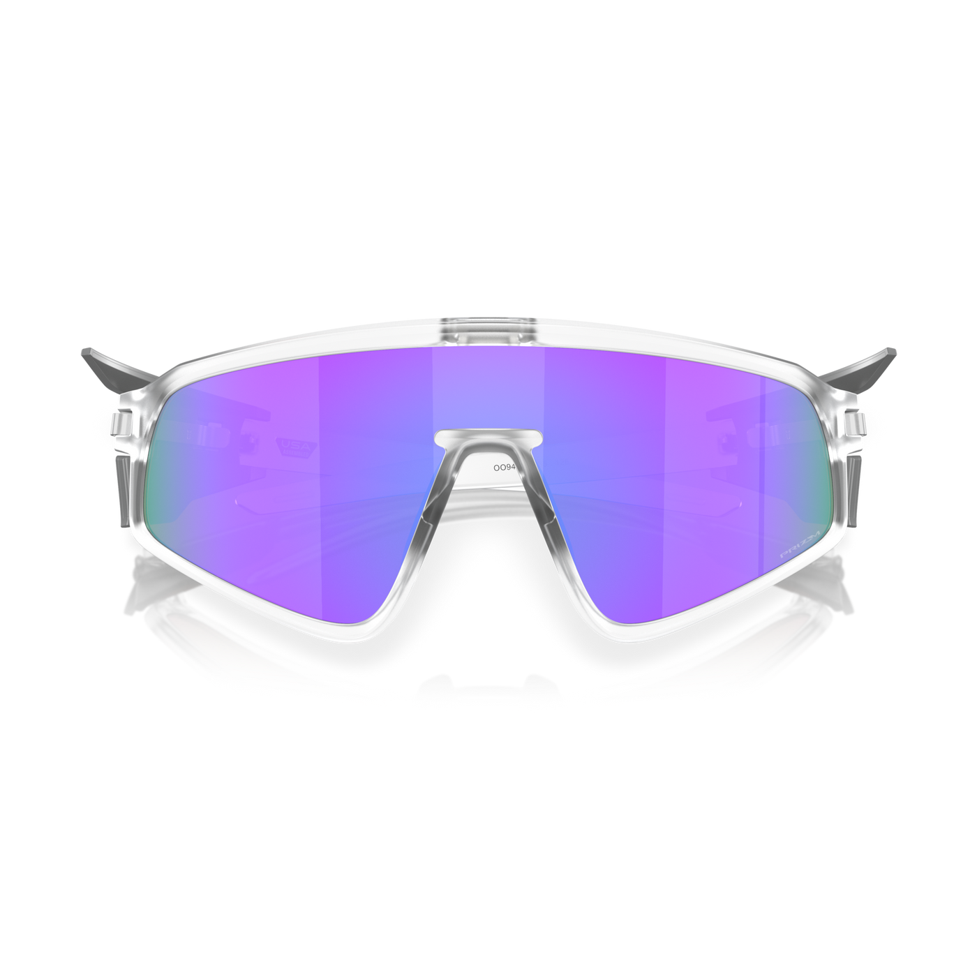 Oakley Latch Panel Prizm Violet Lenses, Matte Clear Frame - Cyclop.in