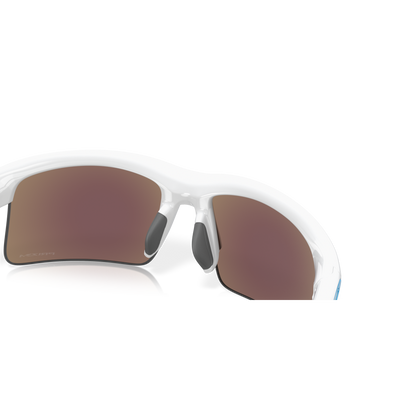 Oakley Capacitor Prizm Sapphire Lenses, Polished White Frame - (Youth Fit) - Cyclop.in