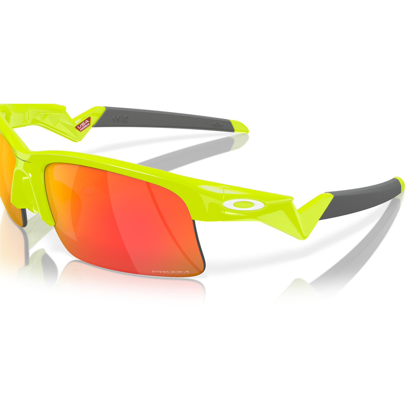 Oakley Capacitor Prizm Ruby Lenses, Polished Retina Burn Frame - (Youth Fit) - Cyclop.in