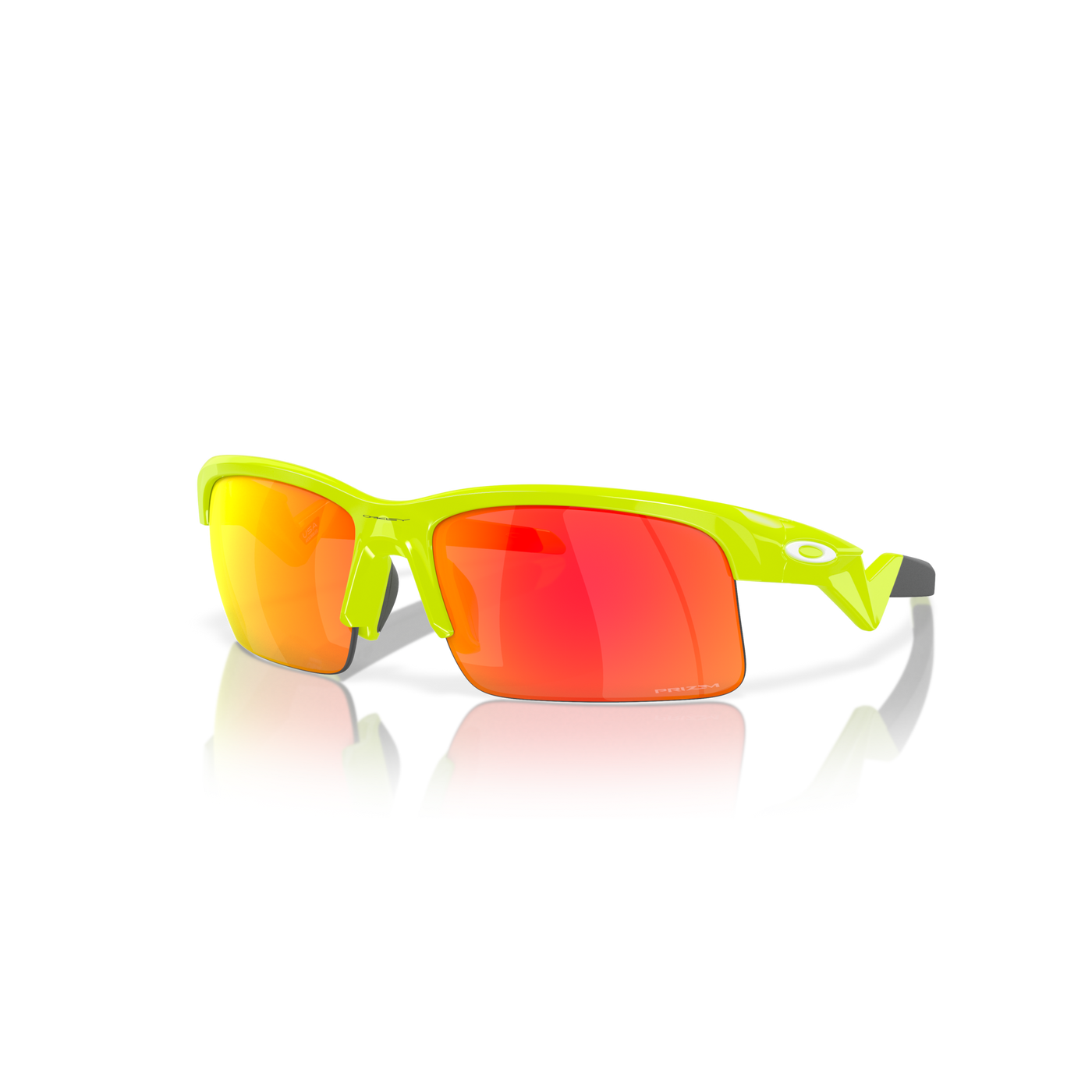 Oakley Capacitor Prizm Ruby Lenses, Polished Retina Burn Frame - (Youth Fit) - Cyclop.in