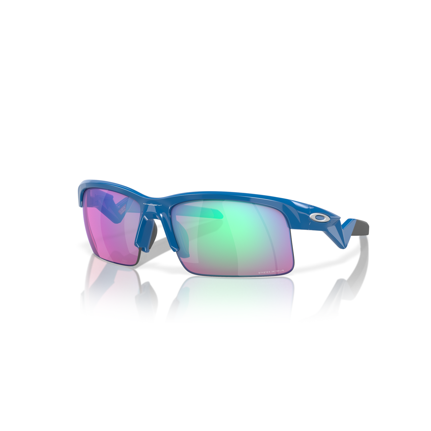 Oakley Capacitor Prizm Golf Lenses, Polished Sapphire Frame - (Youth Fit) - Cyclop.in