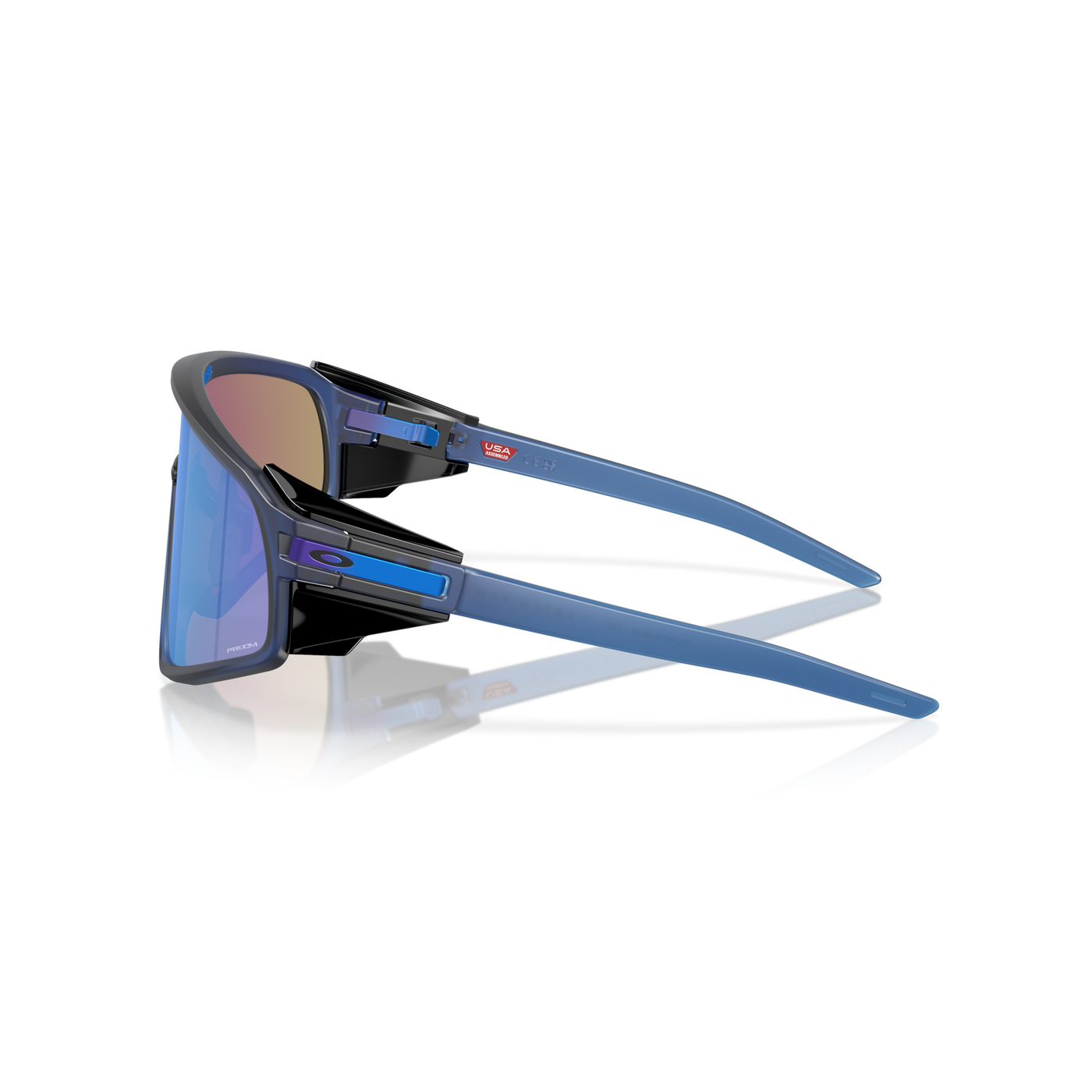 Oakley Latch Panel Prizm Sapphire Lenses, Matte Transparent Navy Frame - Cyclop.in