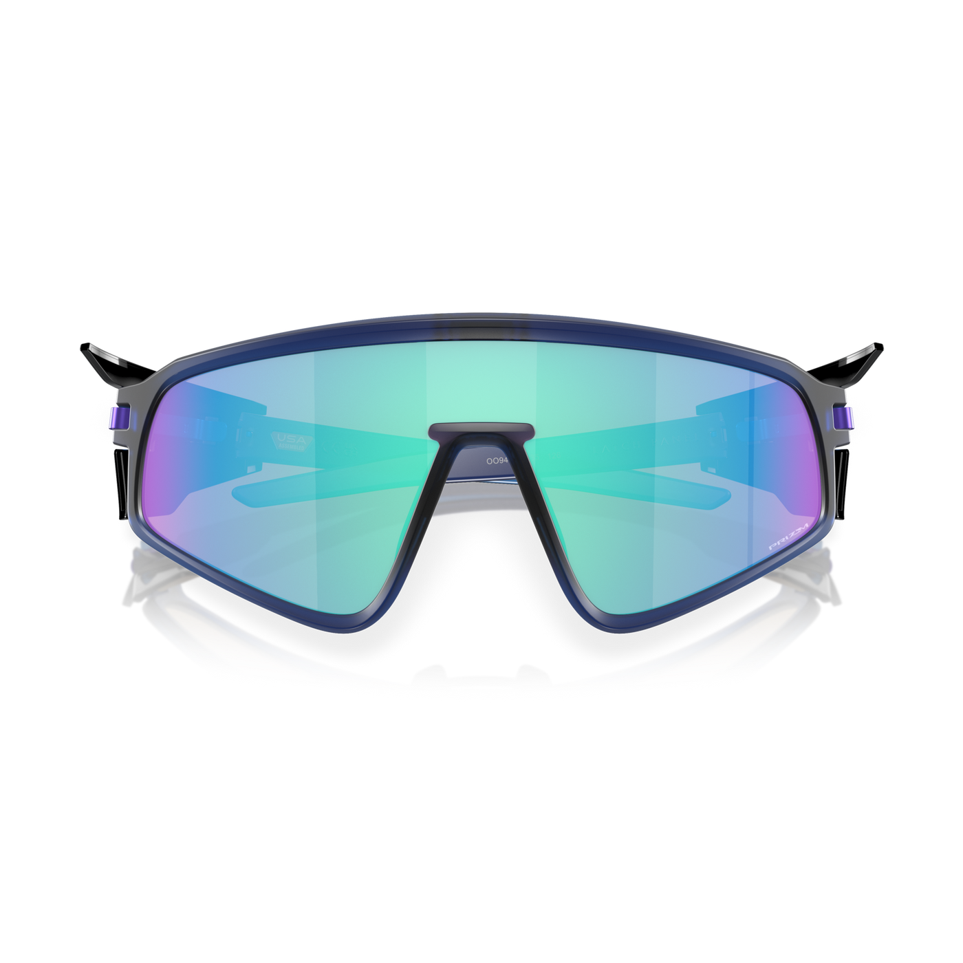 Oakley Latch Panel Prizm Sapphire Lenses, Matte Transparent Navy Frame - Cyclop.in