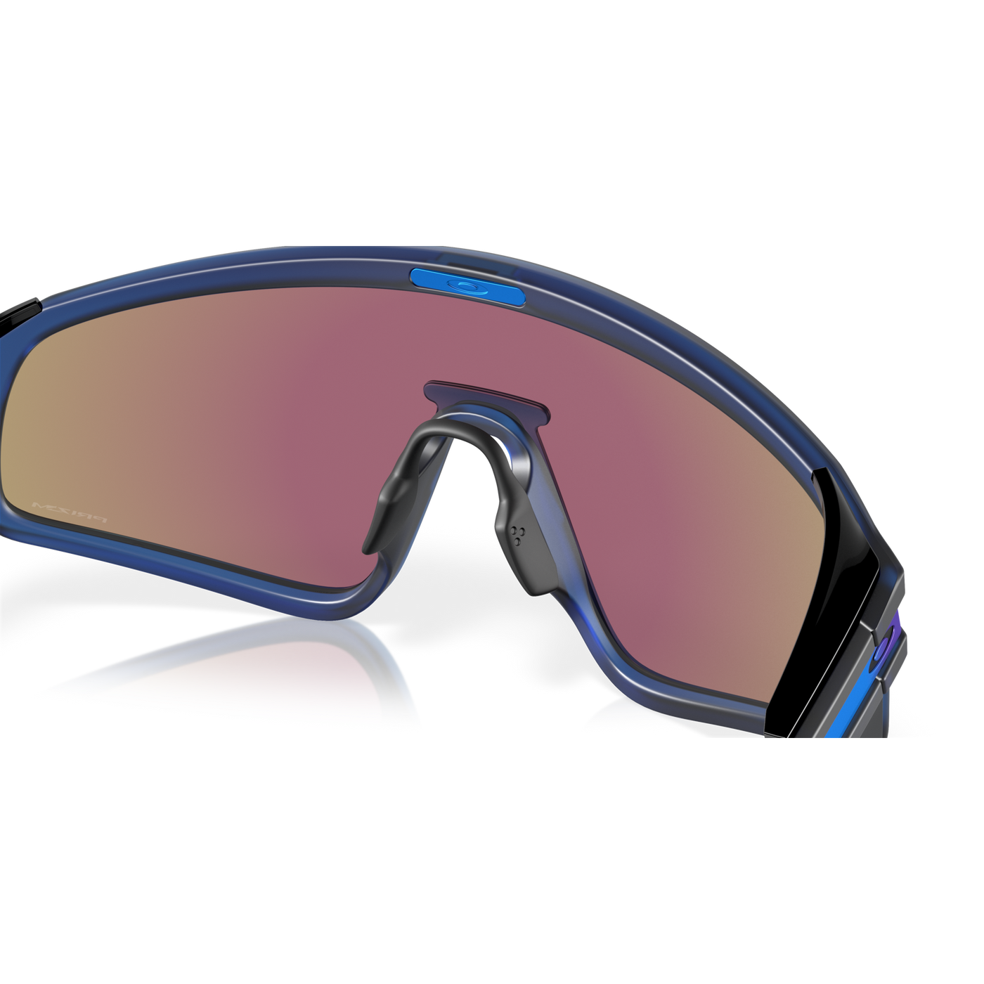 Oakley Latch Panel Prizm Sapphire Lenses, Matte Transparent Navy Frame - Cyclop.in