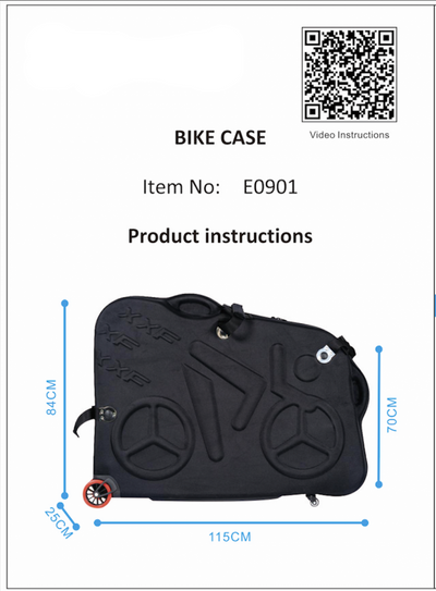 XXF E0901 EVA Bike Travel Case (Road Bike/upto 27.5ER MTB) - Cyclop.in