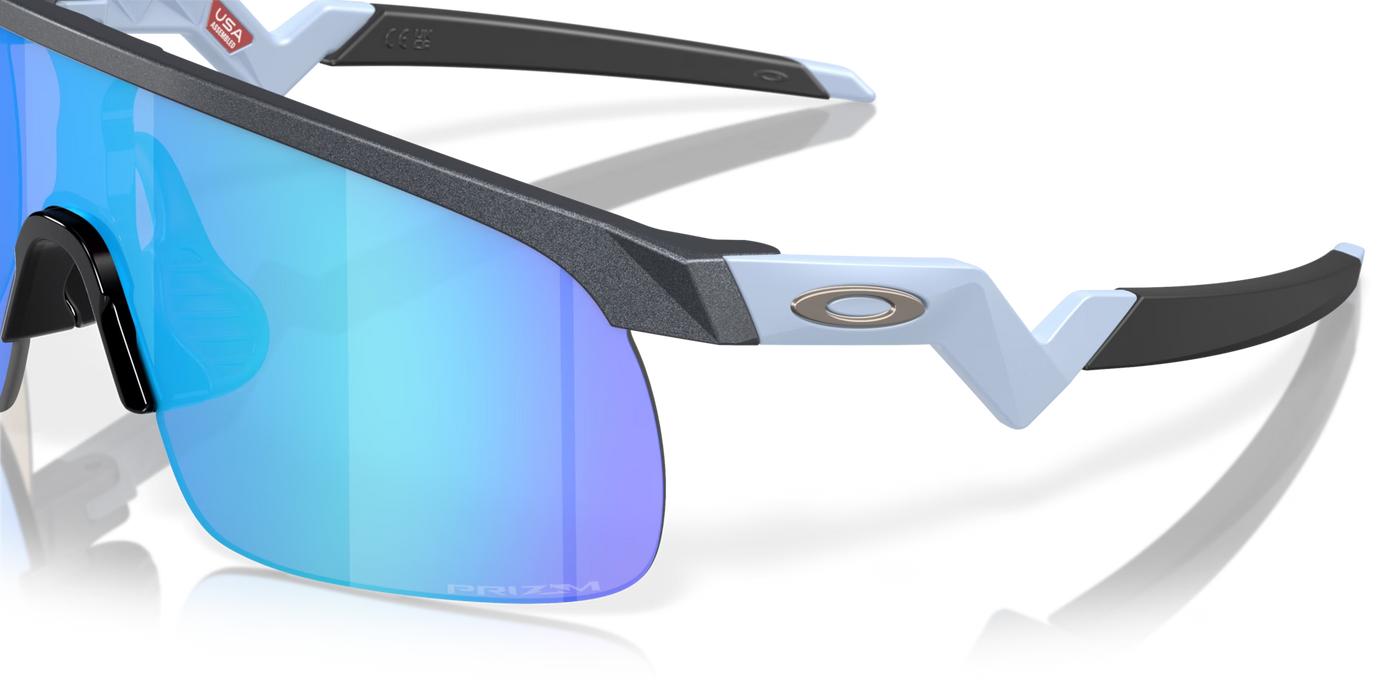 Oakley Resistor Youth Azul Acero Prizm Sapphire Lenses, Blue Steel Frame (Youth Fit) - Cyclop.in