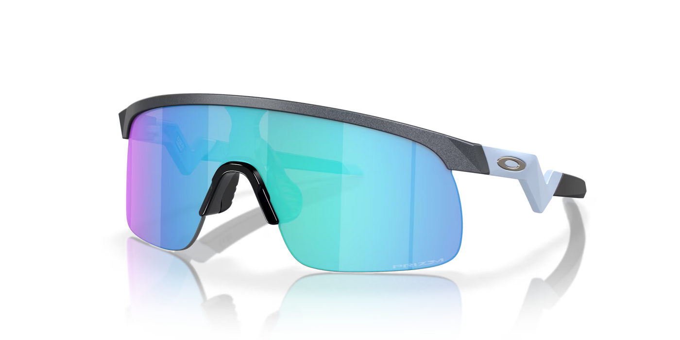 Oakley Resistor Youth Azul Acero Prizm Sapphire Lenses, Blue Steel Frame (Youth Fit) - Cyclop.in