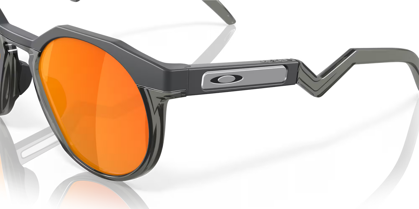 Oakley HSTN Prizm Ruby Lenses,  Matte Carbon Frame - Cyclop.in