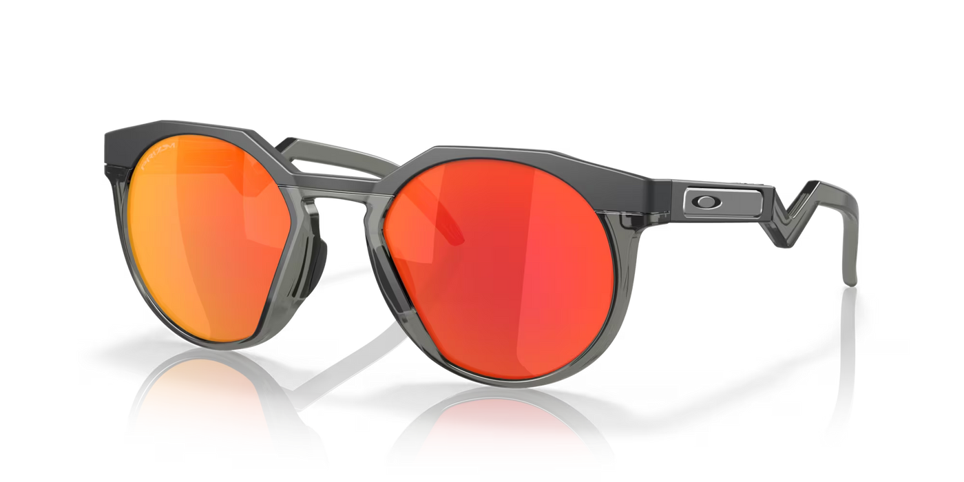 Oakley HSTN Prizm Ruby Lenses,  Matte Carbon Frame - Cyclop.in