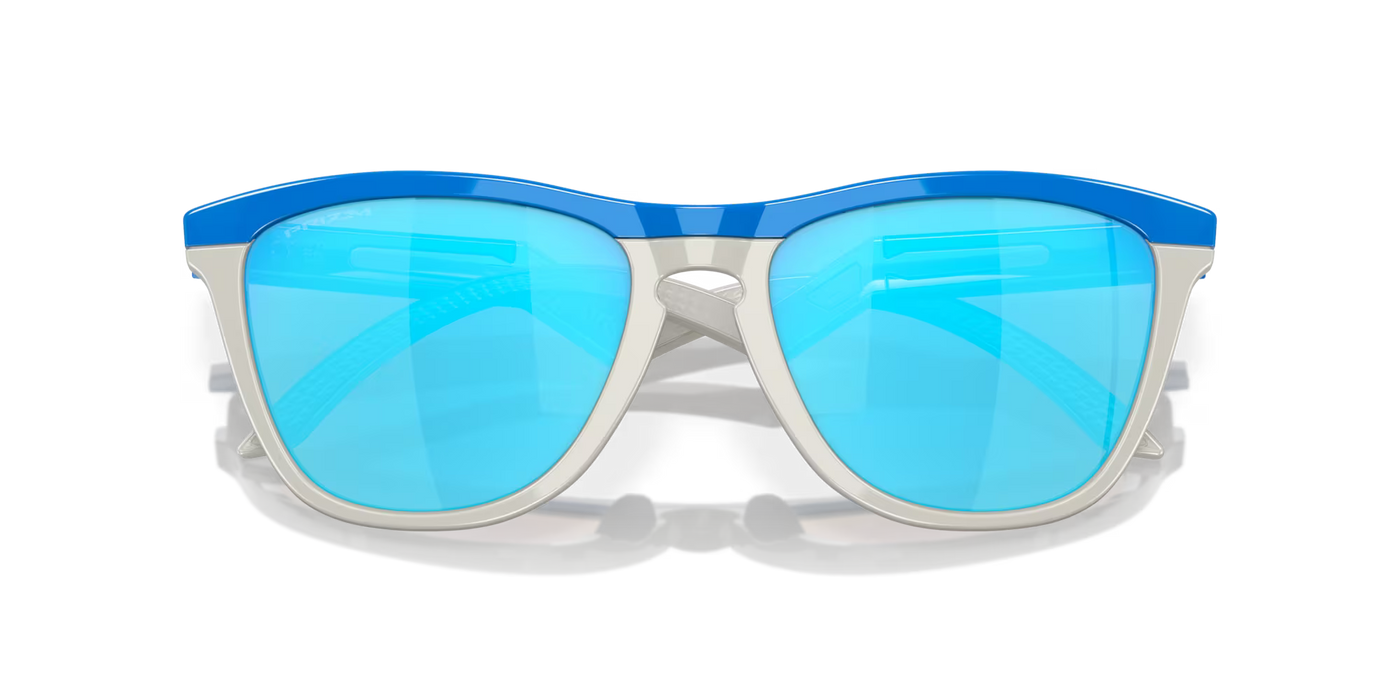 Oakley Frogskins Hybrid Prizm Sapphire Lenses,  Primary Blue/Cool Grey Frame - Cyclop.in