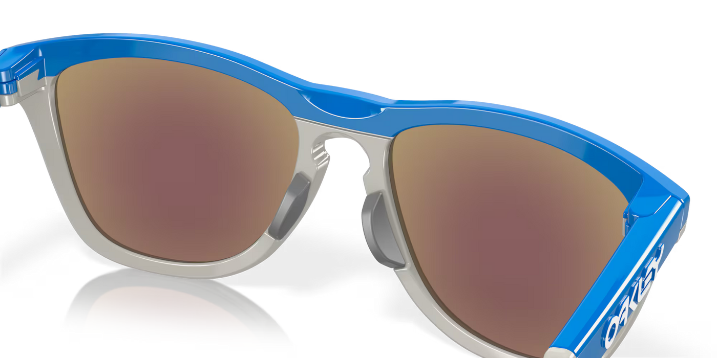 Oakley Frogskins Hybrid Prizm Sapphire Lenses,  Primary Blue/Cool Grey Frame - Cyclop.in