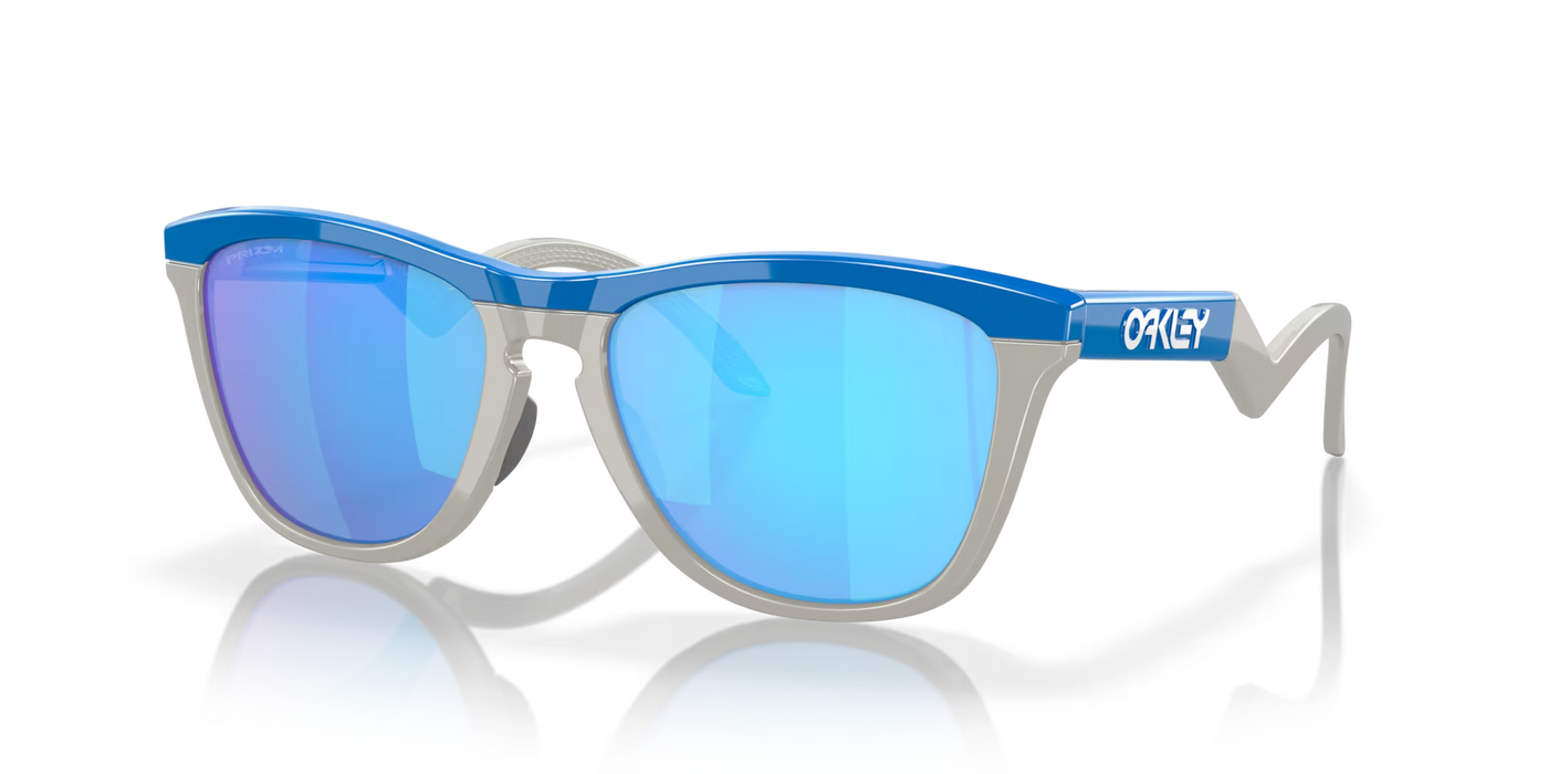 Oakley Frogskins Hybrid Prizm Sapphire Lenses,  Primary Blue/Cool Grey Frame - Cyclop.in