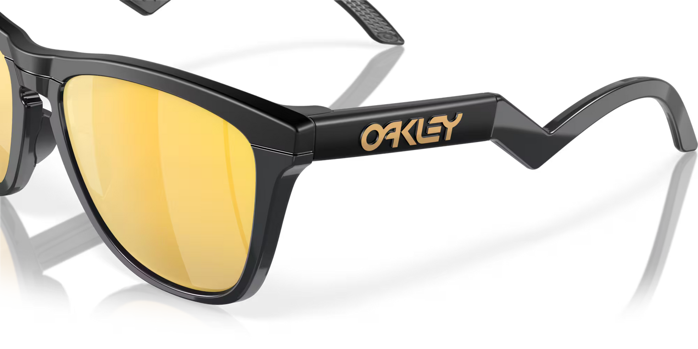 Oakley Frogskins Hybrid Prizm 24k Polarized Lenses, Matte Black Frame - Cyclop.in