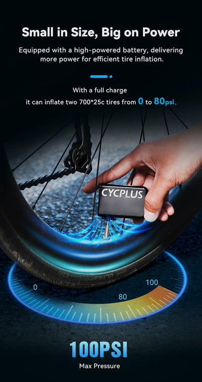 Cycplus AS2 Mini E-Pump - Cyclop.in