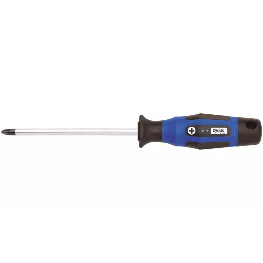 Cyclus Tools Screwdriver Phillips Ph 2X125 Black Tip, Multicomponent Handle - Cyclop.in