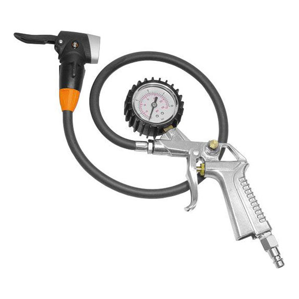 Cyclus Tools Compressor Pump Head Multivalve Schrader/Presta/Dunlop With Hose And Air Gun - Cyclop.in