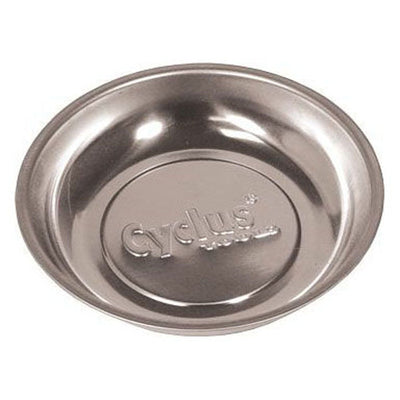 Cyclus Tools Magnetic Dish For Small Parts, Stainless Steel, Round, 15Cm. - Cyclop.in