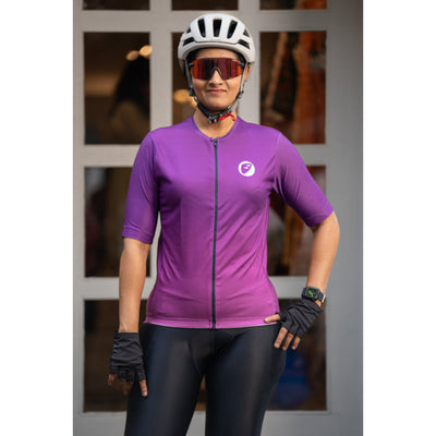 Apace Cruise Fit Unisex Cycling Jersey - Lavender - Cyclop.in