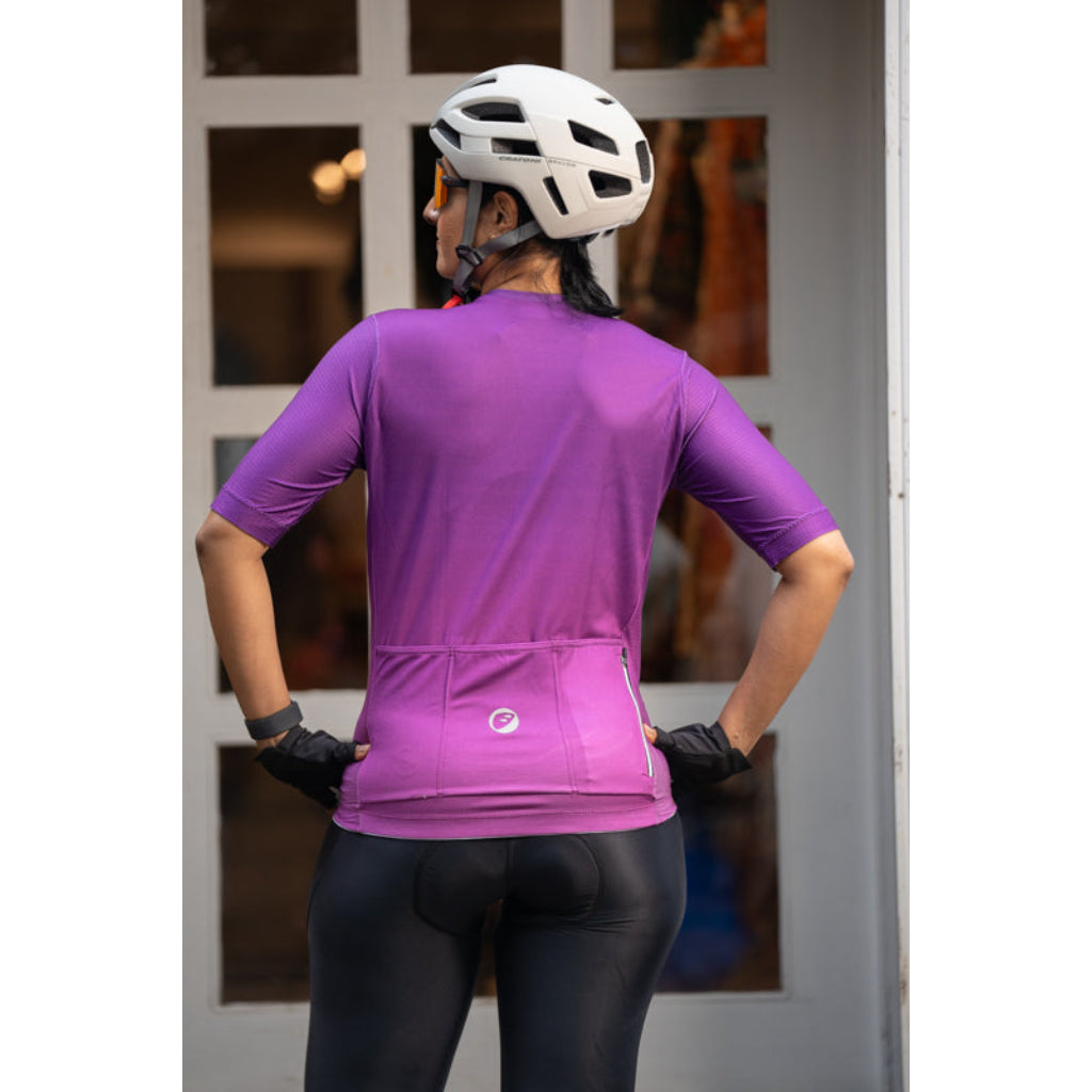 Apace Cruise Fit Unisex Cycling Jersey - Lavender - Cyclop.in