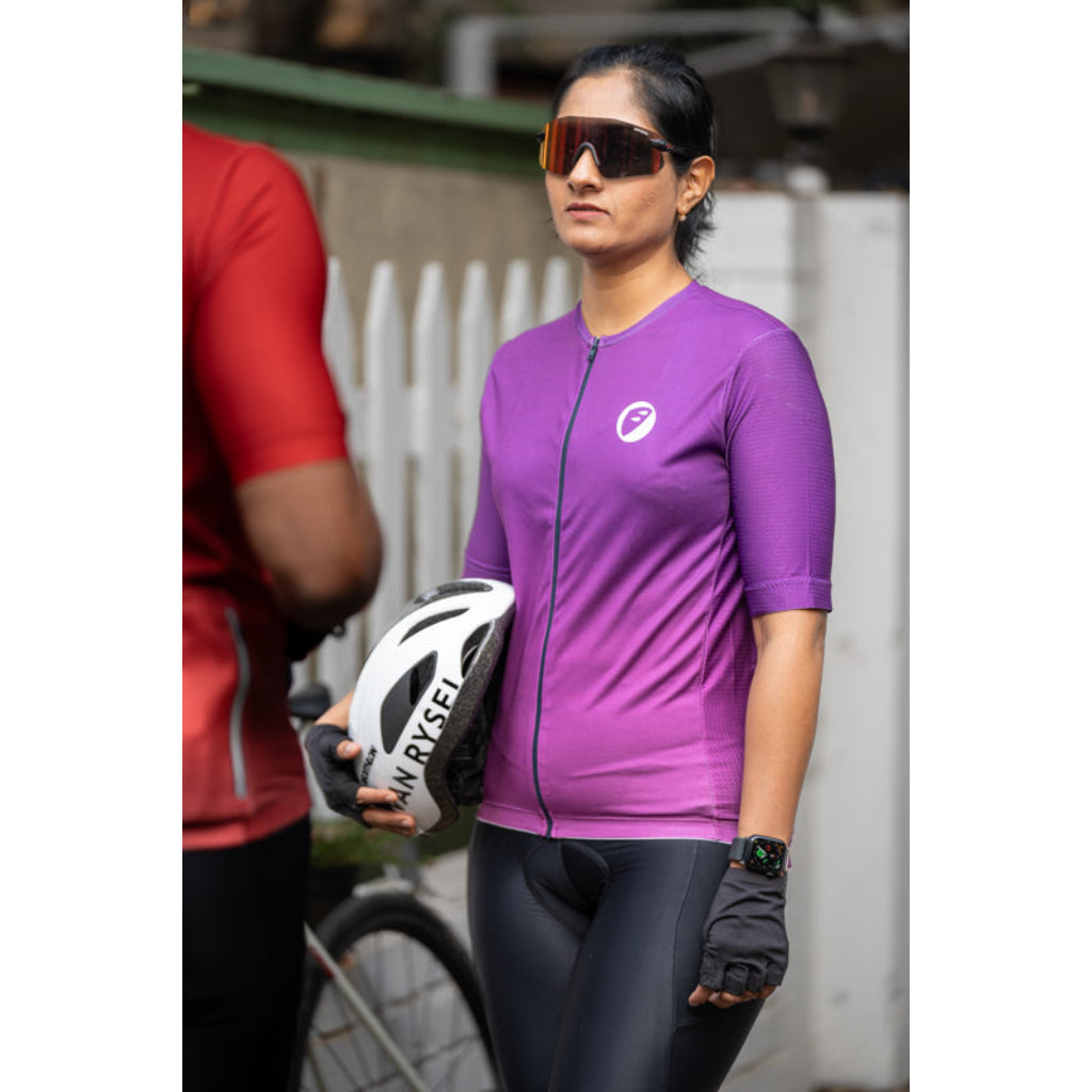 Apace Cruise Fit Unisex Cycling Jersey - Lavender - Cyclop.in