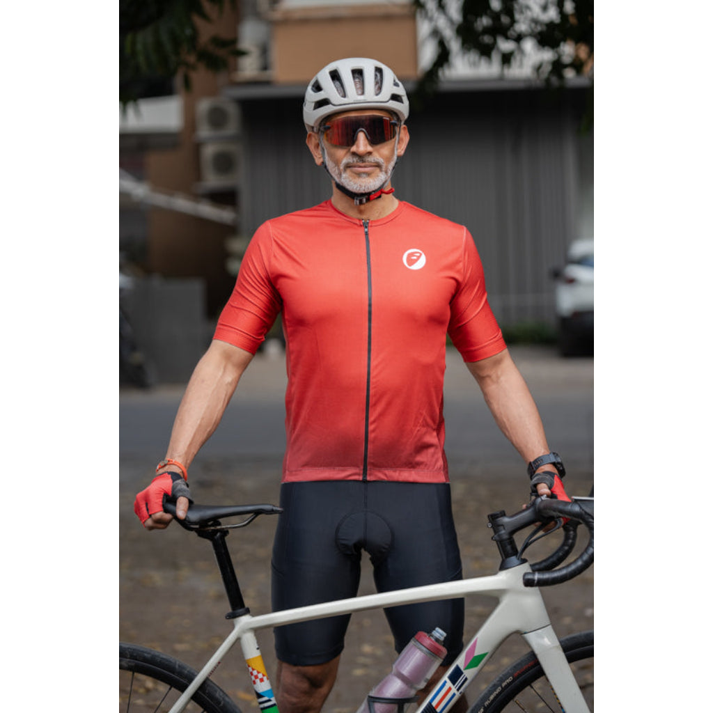 Apace Cruise Fit Unisex Cycling Jersey - Spice - Cyclop.in