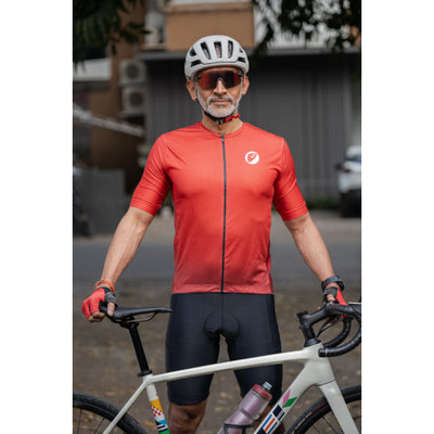 Apace Cruise Fit Unisex Cycling Jersey - Spice - Cyclop.in