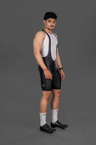 Apace Sprint Men's Racing Bib Shorts - Ebony - Cyclop.in