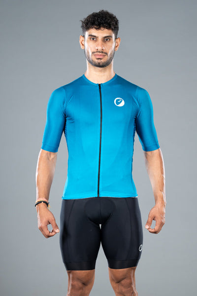 Apace Cruise Fit Cycling Jersey - Deep Sea - Cyclop.in