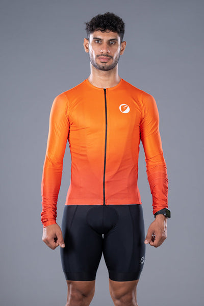 Apace Cruise Fit Cycling Jersey - Lava - Cyclop.in