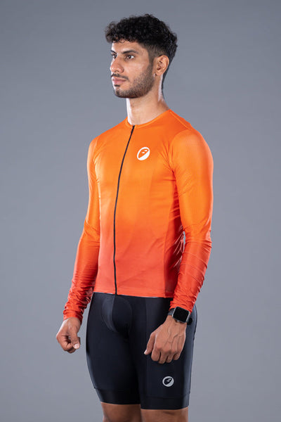 Apace Cruise Fit Cycling Jersey - Lava - Cyclop.in