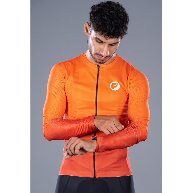 Apace Cruise Fit Cycling Jersey - Lava - Cyclop.in