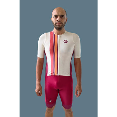 Apace Butterfly Men's Trisuit - Ruby - Cyclop.in