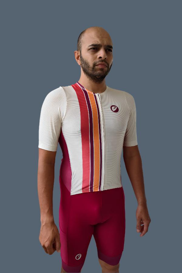 Apace Butterfly Men's Trisuit - Ruby - Cyclop.in