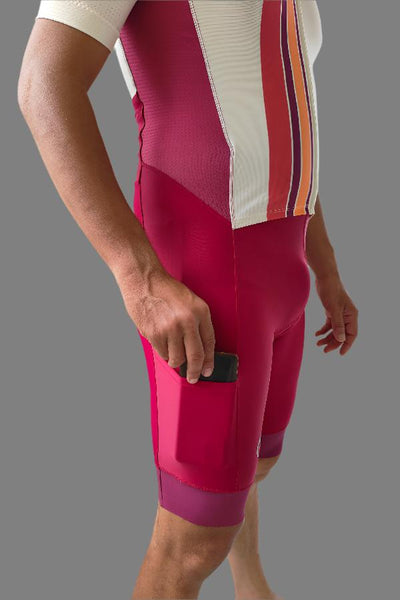 Apace Butterfly Men's Trisuit - Ruby - Cyclop.in