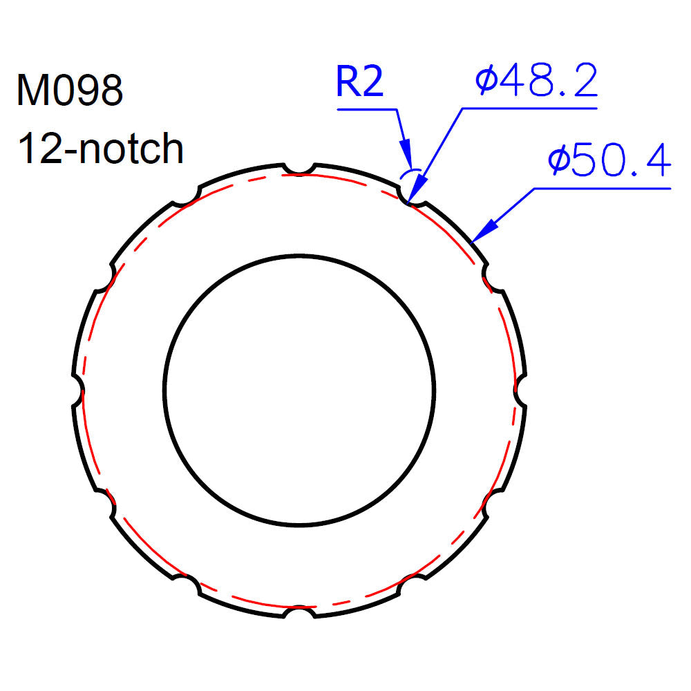 Icetoolz M098 BB Tool For 50.4Mm-12T (T47) Adaptor - Cyclop.in